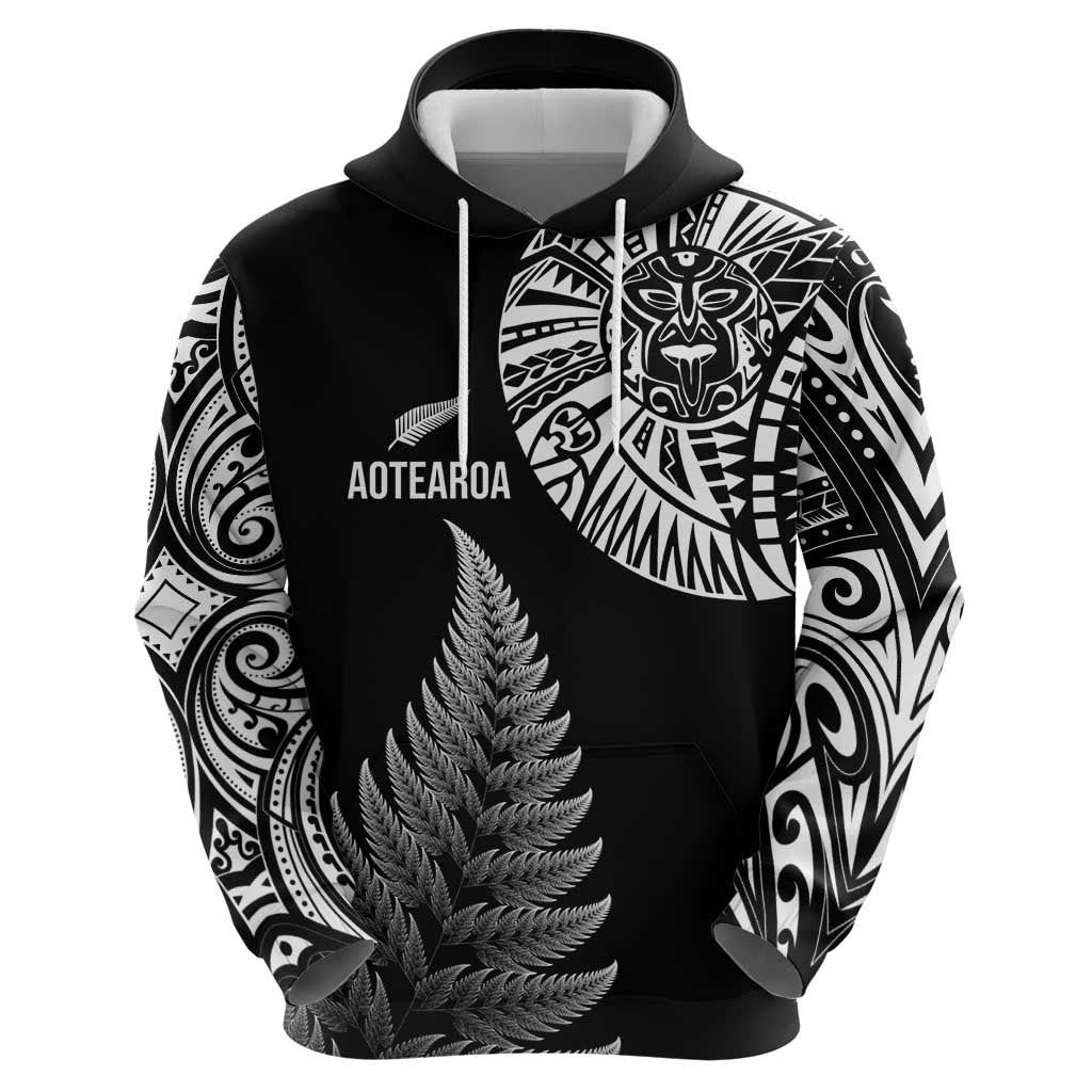 Personalised New Zealand Maori Art Tattoo and Silver Fern Hoodie LT03 - Polynesian Pride