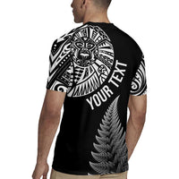 Personalised New Zealand Maori Art Tattoo and Silver Fern Rugby Jersey LT03 - Polynesian Pride