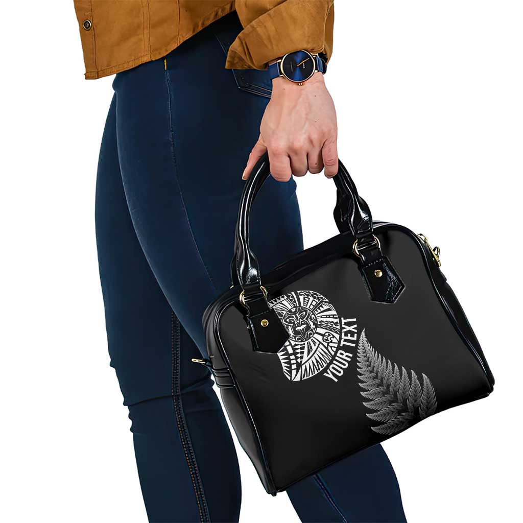 Personalised New Zealand Maori Art Tattoo and Silver Fern Shoulder Handbag