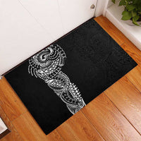 Polynesian Art Traditional Tattoo Pattern Rubber Doormat