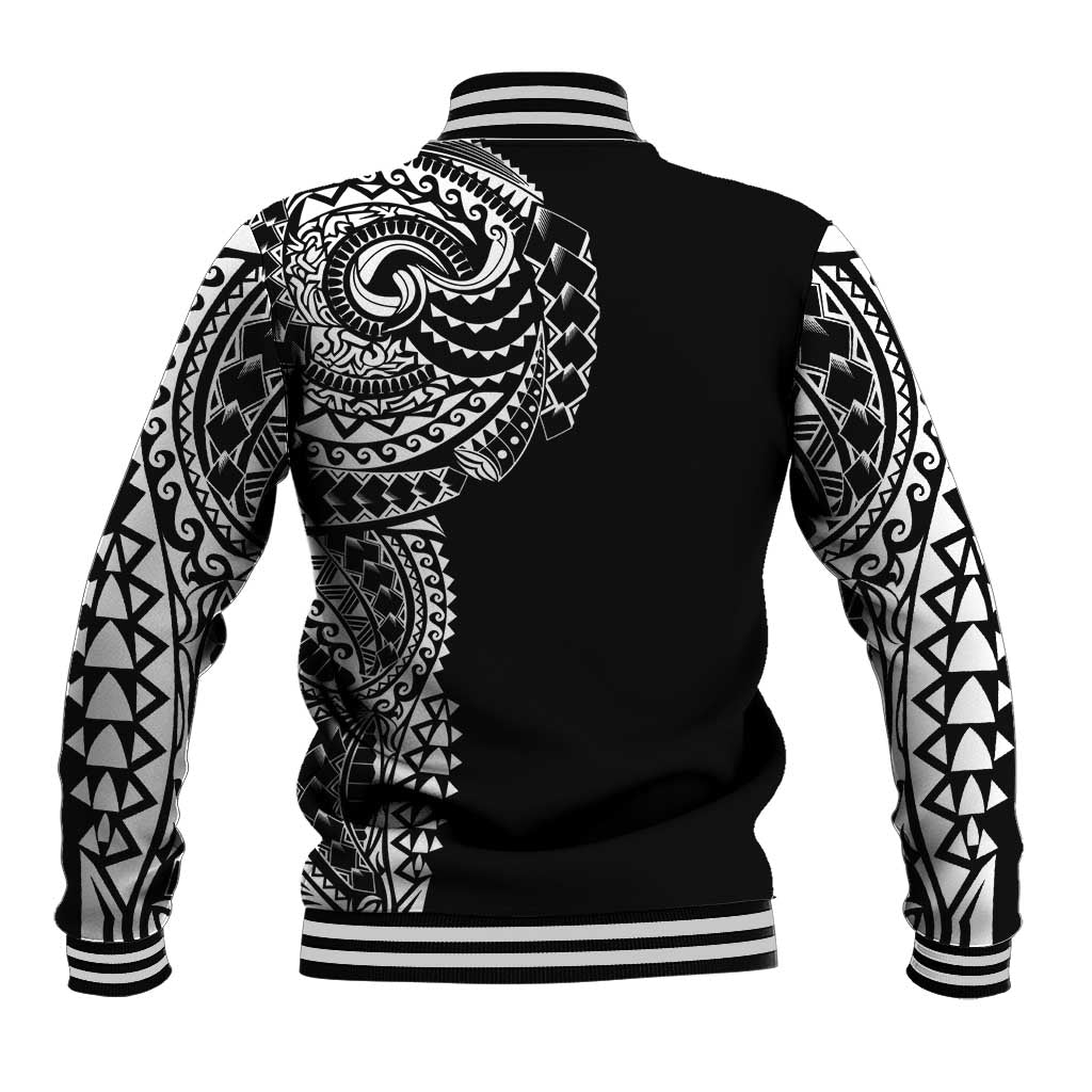 Polynesian Art Traditional Tattoo Baseball Jacket Simple Style