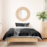 Polynesian Art Traditional Tattoo Bedding Set Simple Style