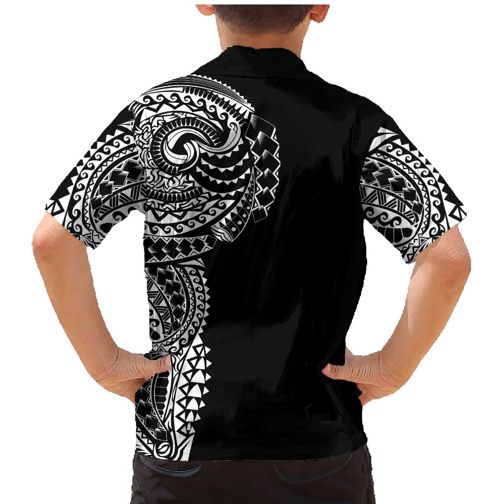 Polynesian Art Traditional Tattoo Family Matching Mermaid Dress and Hawaiian Shirt Simple Style LT03 - Polynesian Pride
