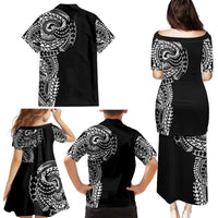 Polynesian Art Traditional Tattoo Family Matching Puletasi and Hawaiian Shirt Simple Style LT03 - Polynesian Pride