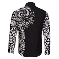 Polynesian Art Traditional Tattoo Family Matching Summer Maxi Dress and Hawaiian Shirt Simple Style LT03 - Polynesian Pride