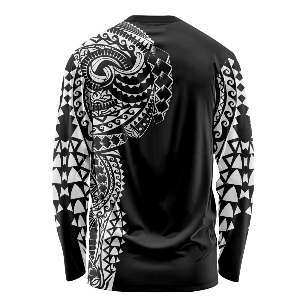 Polynesian Art Traditional Tattoo Long Sleeve Shirt Simple Style LT03 - Polynesian Pride