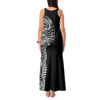 Polynesian Art Traditional Tattoo Tank Maxi Dress Simple Style