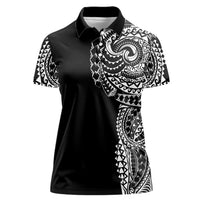 Polynesian Art Traditional Tattoo Women Polo Shirt Simple Style