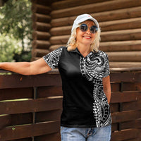 Polynesian Art Traditional Tattoo Women Polo Shirt Simple Style