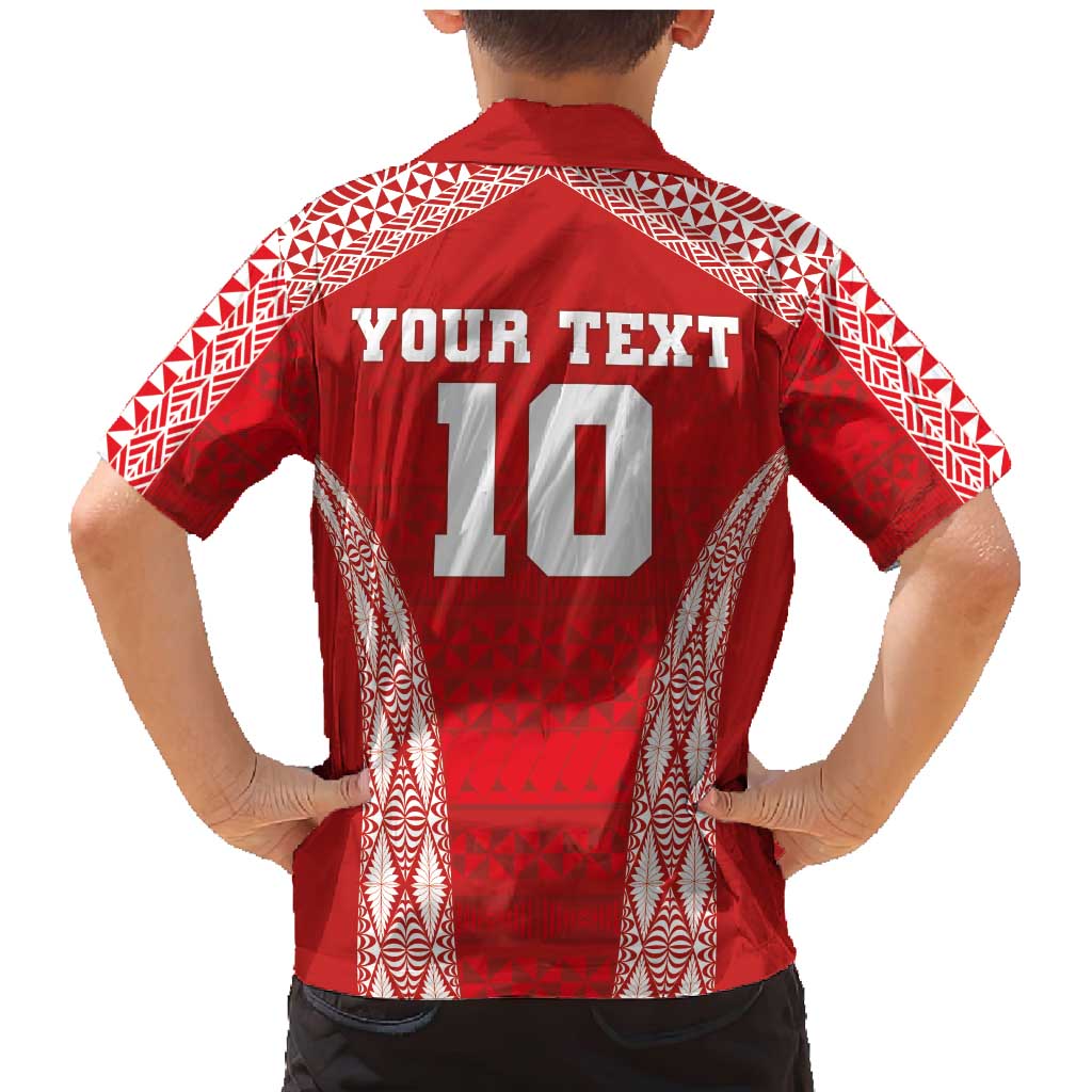 Custom Tonga Pacific Rugby 2024 Family Matching Mermaid Dress and Hawaiian Shirt Ngatu Tribal Pattern LT03 - Polynesian Pride