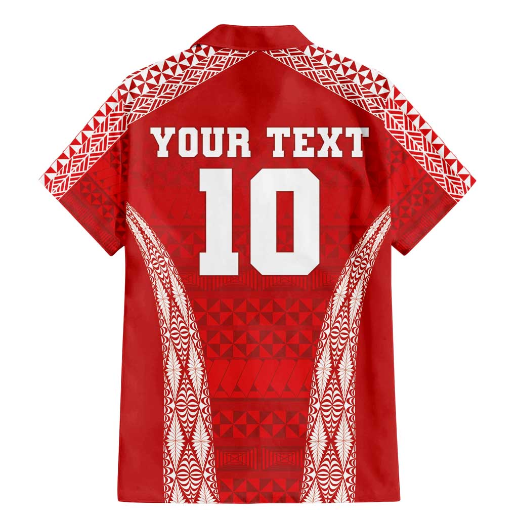 Custom Tonga Pacific Rugby 2024 Family Matching Mermaid Dress and Hawaiian Shirt Ngatu Tribal Pattern LT03 - Polynesian Pride