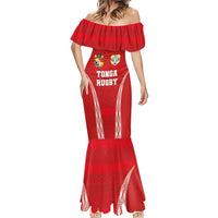 Custom Tonga Pacific Rugby 2024 Mermaid Dress Ngatu Tribal Pattern LT03 - Polynesian Pride