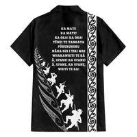 New Zealand Rugby Family Matching Short Sleeve Bodycon Dress and Hawaiian Shirt Haka Dance Tribal God Mask Maori Pattern LT03 - Polynesian Pride