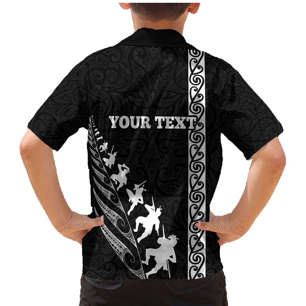 Custom New Zealand Rugby Family Matching Mermaid Dress and Hawaiian Shirt Haka Dance Tribal God Mask Maori Pattern LT03 - Polynesian Pride
