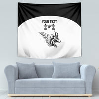 Personalised South Africa and New Zealand Tapestry Champion History Go Final 2023 Vintage Style LT03 - Polynesian Pride