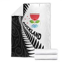 New Zealand Auckland Blanket Auckland's Emblem and Silver Ferns - Maori Art Tattoo LT03 - Polynesian Pride