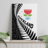 New Zealand Auckland Canvas Wall Art Auckland's Emblem and Silver Ferns - Maori Art Tattoo LT03 - Polynesian Pride