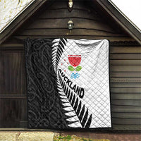 New Zealand Auckland Quilt Auckland's Emblem and Silver Ferns - Maori Art Tattoo LT03 - Polynesian Pride