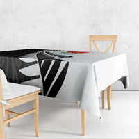 New Zealand Auckland Tablecloth Auckland's Emblem and Silver Ferns - Maori Art Tattoo LT03 - Polynesian Pride