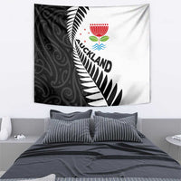 New Zealand Auckland Tapestry Auckland's Emblem and Silver Ferns - Maori Art Tattoo LT03 - Polynesian Pride
