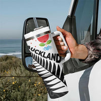 New Zealand Auckland Tumbler With Handle Auckland's Emblem and Silver Ferns - Maori Art Tattoo LT03 - Polynesian Pride