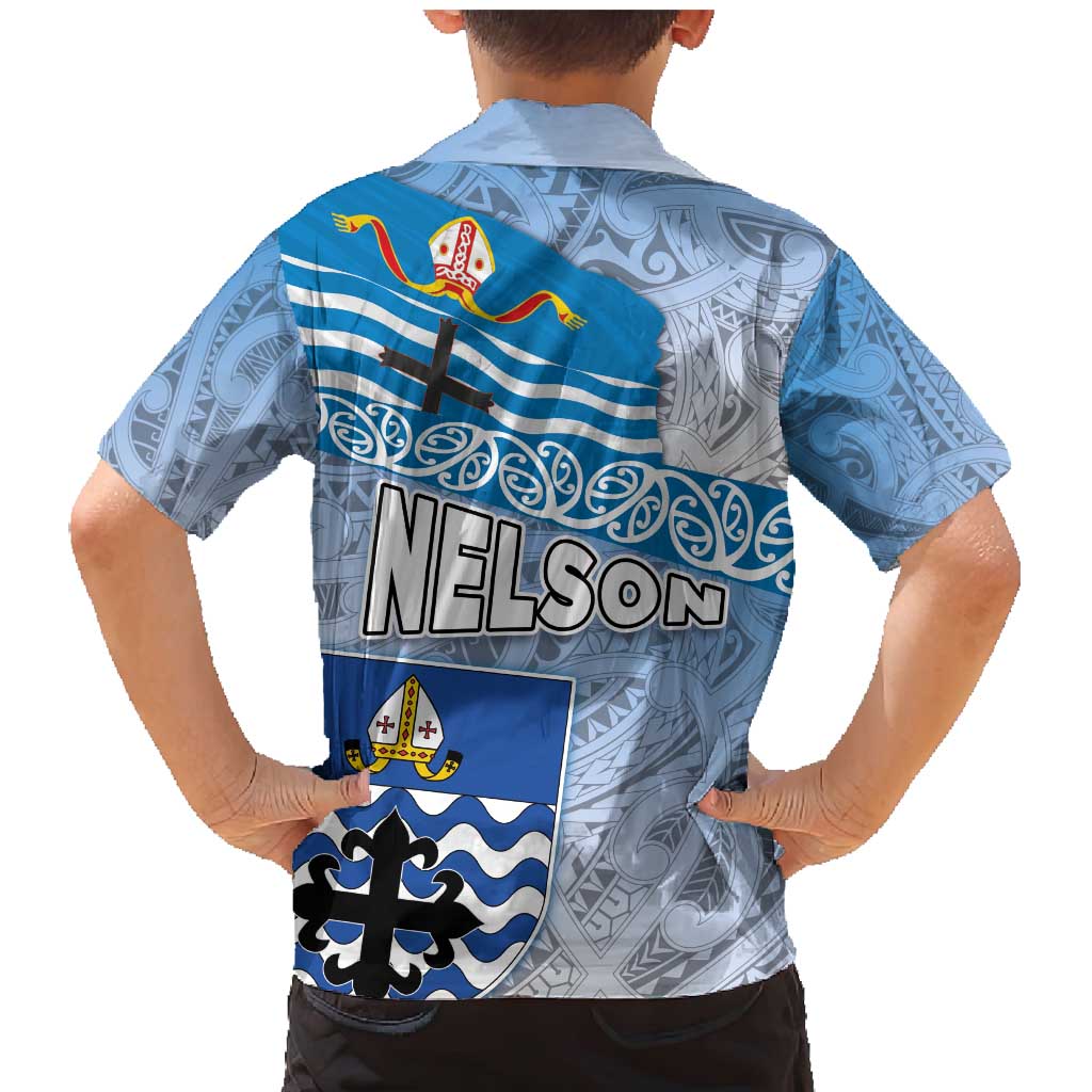 New Zealand Nelson Family Matching Mermaid Dress and Hawaiian Shirt Nelson's Flag and Seal - Maori Art Tattoo LT03 - Polynesian Pride