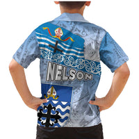 New Zealand Nelson Family Matching Mermaid Dress and Hawaiian Shirt Nelson's Flag and Seal - Maori Art Tattoo LT03 - Polynesian Pride