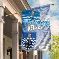 New Zealand Nelson Garden Flag Nelson's Flag and Seal - Maori Art Tattoo LT03 House Flag White - Polynesian Pride