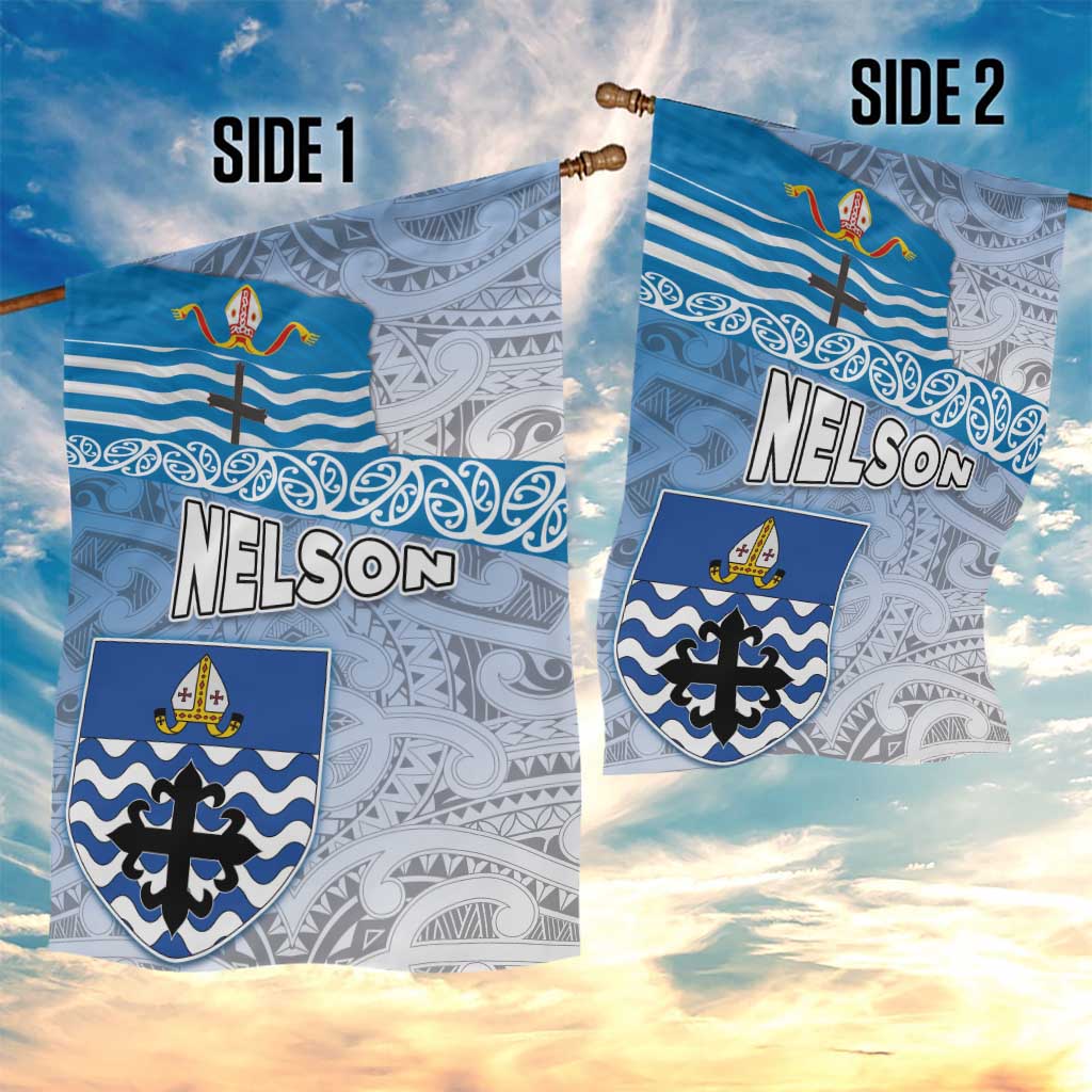 New Zealand Nelson Garden Flag Nelson's Flag and Seal - Maori Art Tattoo LT03 - Polynesian Pride