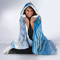 New Zealand Nelson Hooded Blanket Nelson's Flag and Seal - Maori Art Tattoo LT03 - Polynesian Pride