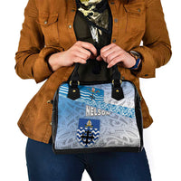 New Zealand Nelson Shoulder Handbag Nelson's Flag and Seal - Maori Art Tattoo LT03 - Polynesian Pride