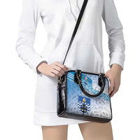 New Zealand Nelson Shoulder Handbag Nelson's Flag and Seal - Maori Art Tattoo LT03 - Polynesian Pride