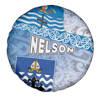 New Zealand Nelson Spare Tire Cover Nelson's Flag and Seal - Maori Art Tattoo LT03 - Polynesian Pride