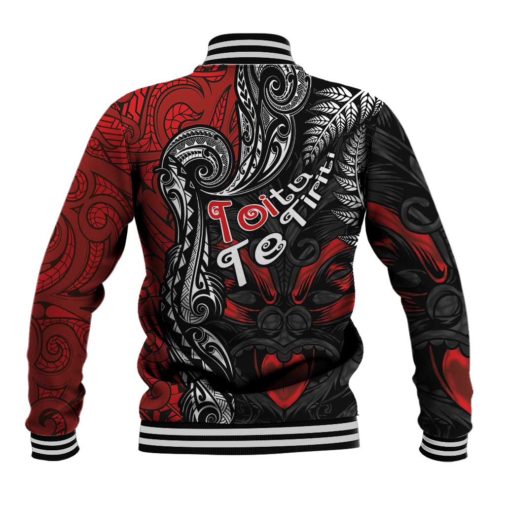Aotearoa Toitu Te Tiriti Baseball Jacket New Zealand Honour the Treaty - Te Tiriti Is Us LT03 - Polynesian Pride