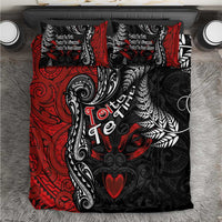 Aotearoa Toitu Te Tiriti Bedding Set New Zealand Honour the Treaty - Te Tiriti Is Us LT03 Red - Polynesian Pride