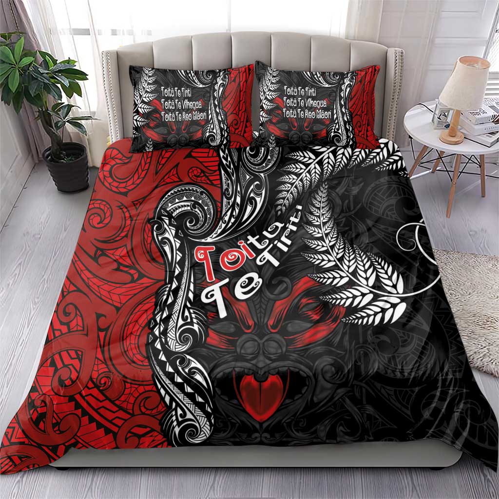Aotearoa Toitu Te Tiriti Bedding Set New Zealand Honour the Treaty - Te Tiriti Is Us LT03 - Polynesian Pride