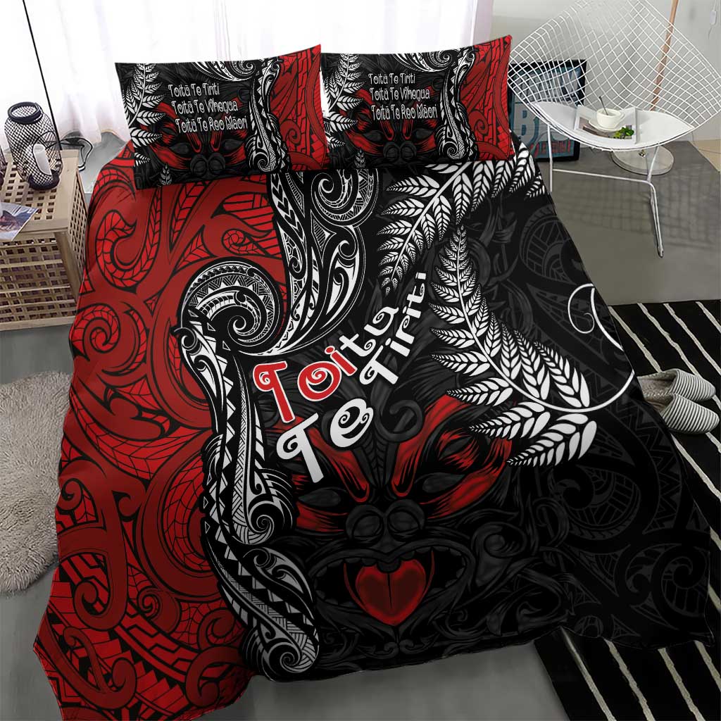 Aotearoa Toitu Te Tiriti Bedding Set New Zealand Honour the Treaty - Te Tiriti Is Us LT03 - Polynesian Pride