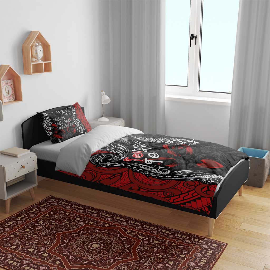 Aotearoa Toitu Te Tiriti Bedding Set New Zealand Honour the Treaty - Te Tiriti Is Us LT03 - Polynesian Pride