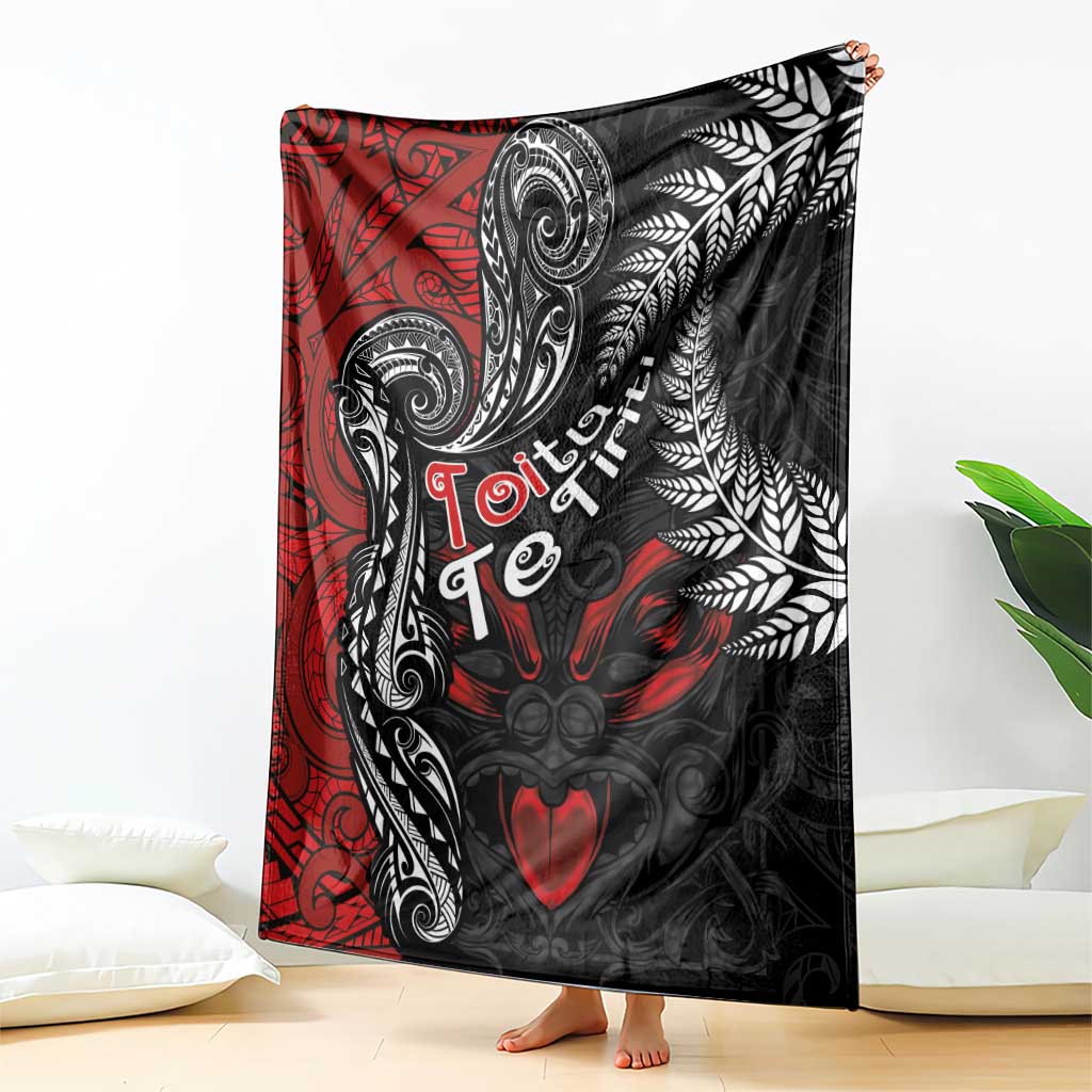 Aotearoa Toitu Te Tiriti Blanket New Zealand Honour the Treaty - Te Tiriti Is Us LT03 - Polynesian Pride