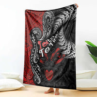 Aotearoa Toitu Te Tiriti Blanket New Zealand Honour the Treaty - Te Tiriti Is Us LT03 - Polynesian Pride