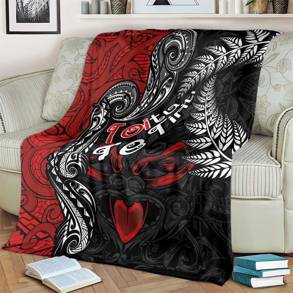 Aotearoa Toitu Te Tiriti Blanket New Zealand Honour the Treaty - Te Tiriti Is Us LT03 - Polynesian Pride