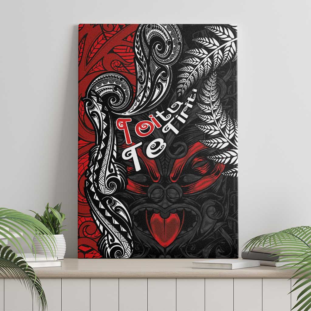 Aotearoa Toitu Te Tiriti Canvas Wall Art New Zealand Honour the Treaty - Te Tiriti Is Us LT03 - Polynesian Pride