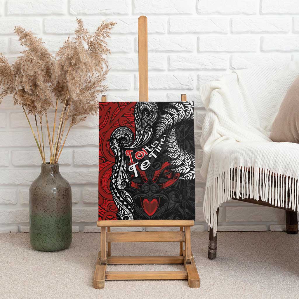 Aotearoa Toitu Te Tiriti Canvas Wall Art New Zealand Honour the Treaty - Te Tiriti Is Us LT03 - Polynesian Pride