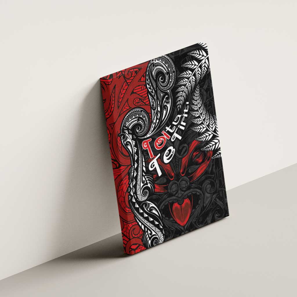 Aotearoa Toitu Te Tiriti Canvas Wall Art New Zealand Honour the Treaty - Te Tiriti Is Us LT03 - Polynesian Pride