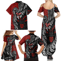 Aotearoa Toitu Te Tiriti Family Matching Summer Maxi Dress and Hawaiian Shirt New Zealand Honour the Treaty - Te Tiriti Is Us LT03 - Polynesian Pride