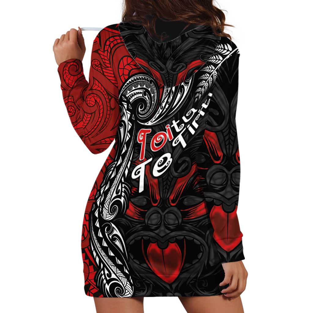 Aotearoa Toitu Te Tiriti Hoodie Dress New Zealand Honour the Treaty - Te Tiriti Is Us LT03 - Polynesian Pride