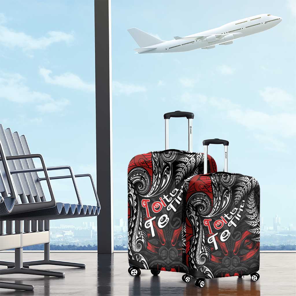 Aotearoa Toitu Te Tiriti Luggage Cover New Zealand Honour the Treaty - Te Tiriti Is Us