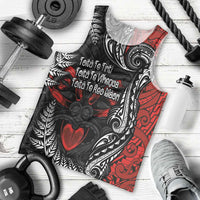 Aotearoa Toitu Te Tiriti Men Tank Top New Zealand Honour the Treaty - Te Tiriti Is Us LT03 - Polynesian Pride