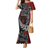 Aotearoa Toitu Te Tiriti Mermaid Dress New Zealand Honour the Treaty - Te Tiriti Is Us LT03 Women Red - Polynesian Pride