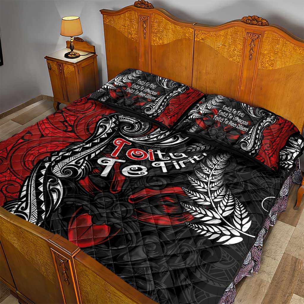 Aotearoa Toitu Te Tiriti Quilt Bed Set New Zealand Honour the Treaty - Te Tiriti Is Us LT03 - Polynesian Pride